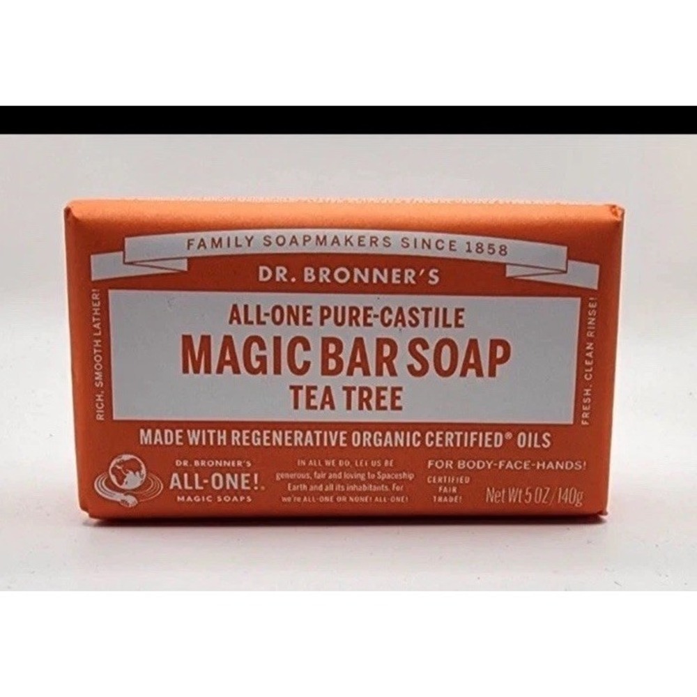 Dr Bronner's All One Hemp Tea Tree Pure-Castile Bar Soap